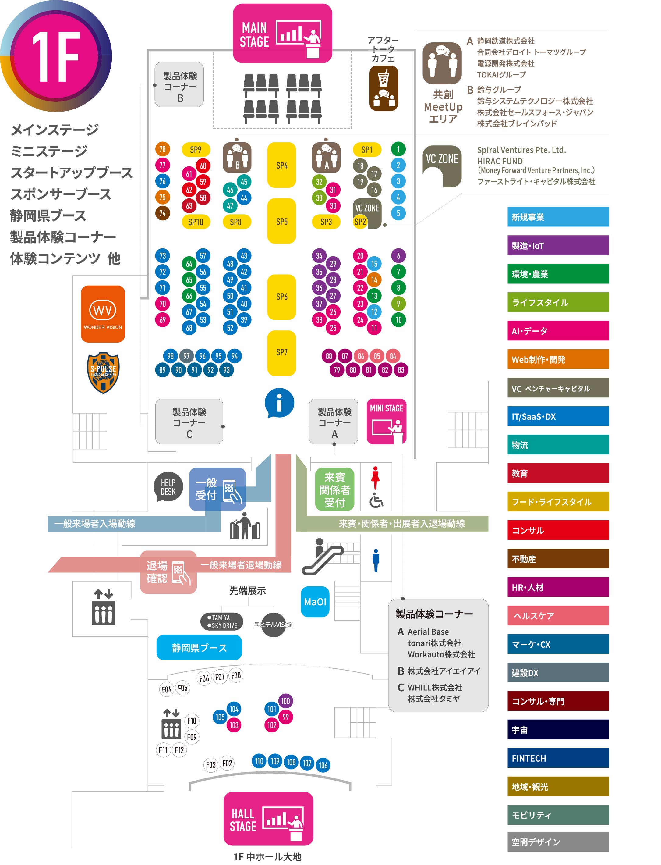 TECHBEAT2026 会場マップ1F